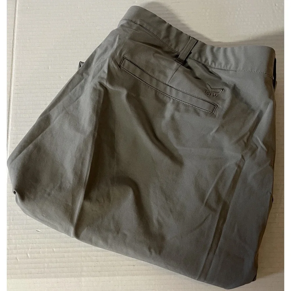 TGW Golf Pants Mens 42x32 Grey Excellent‎ Performance Flat Front Trousers